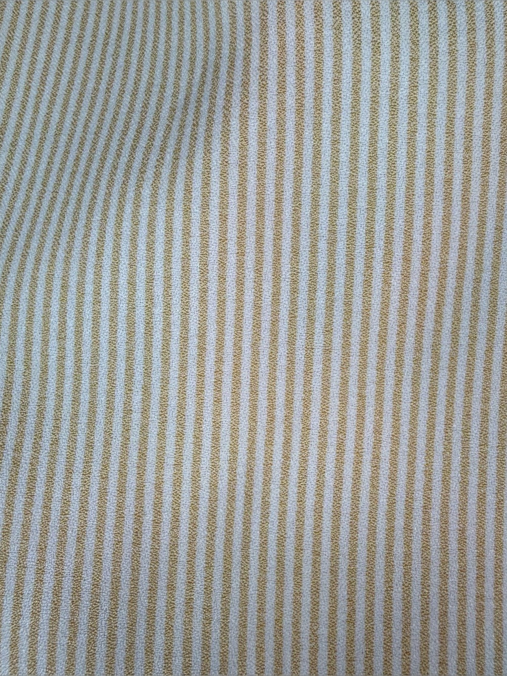 Fablux Yellow And White Striped Seersucker Mini Skirt With Button Detailing - Picture 11 of 14